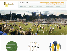 Tablet Screenshot of gsbands.org